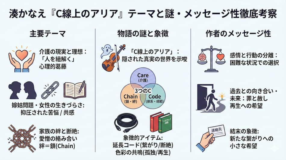 『C線上のアリア』のテーマやメッセージなどの解説図解