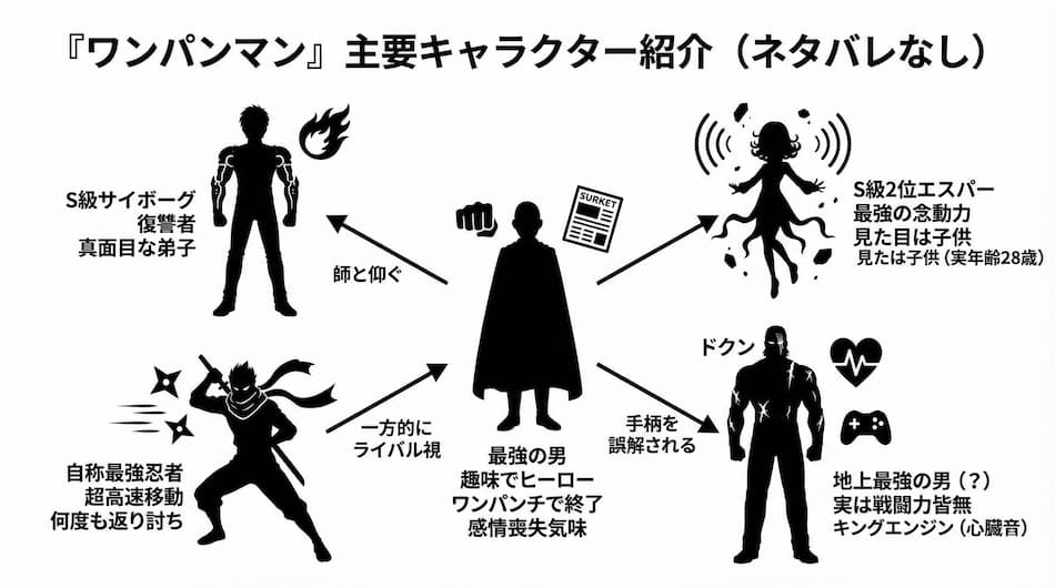 『ワンパンマン』相関図ver2