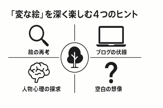 『変な絵』楽しむためのポイント図解